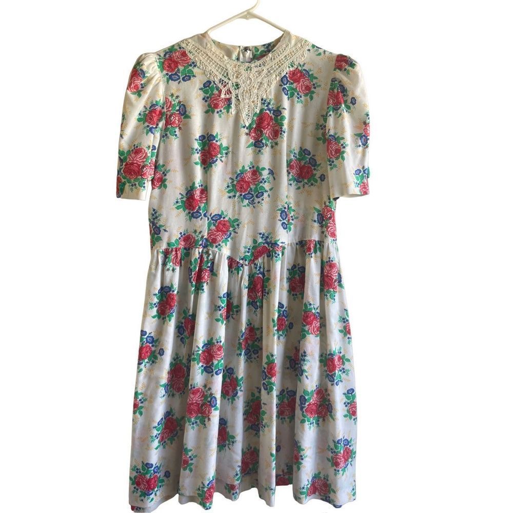 Vintage Vtg homemade dress medium